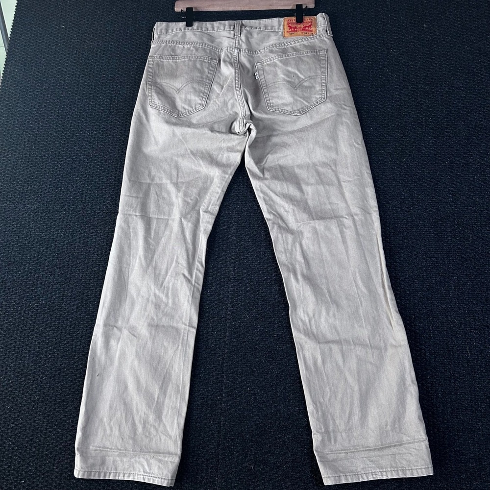 Levi's 559 Relaxed Straight Tan Khaki White Tab‎ Denim Jeans Pants Men's 34x34 - Picture 4 of 7